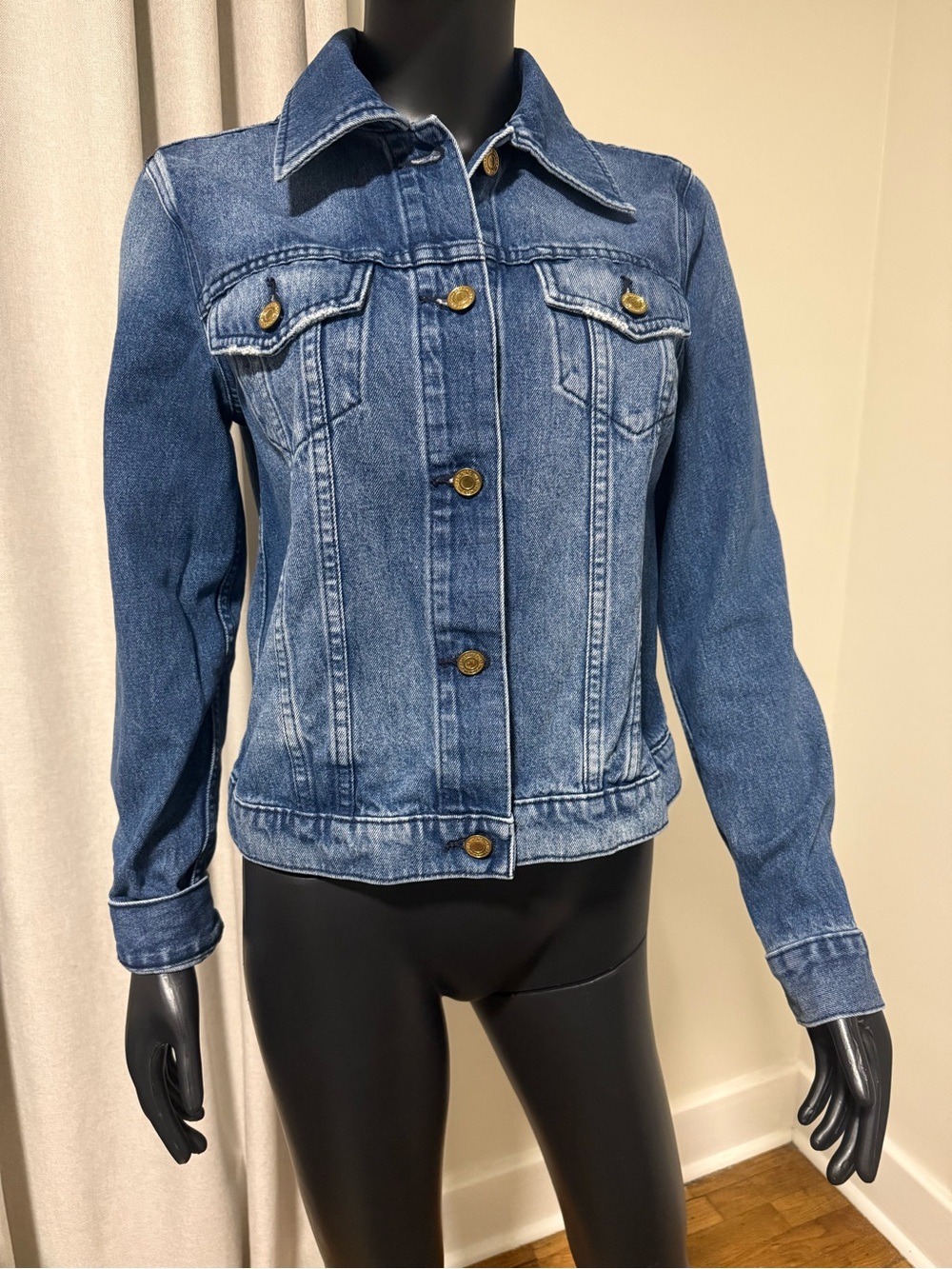 Michael Kors Medium Blue Denim Jean Jacket | Size Small | 100% Cotton - Picture 5 of 12